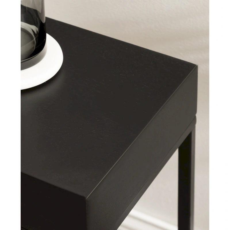 Kate and Laurel Karlsen Wood and Metal Slim Side Table