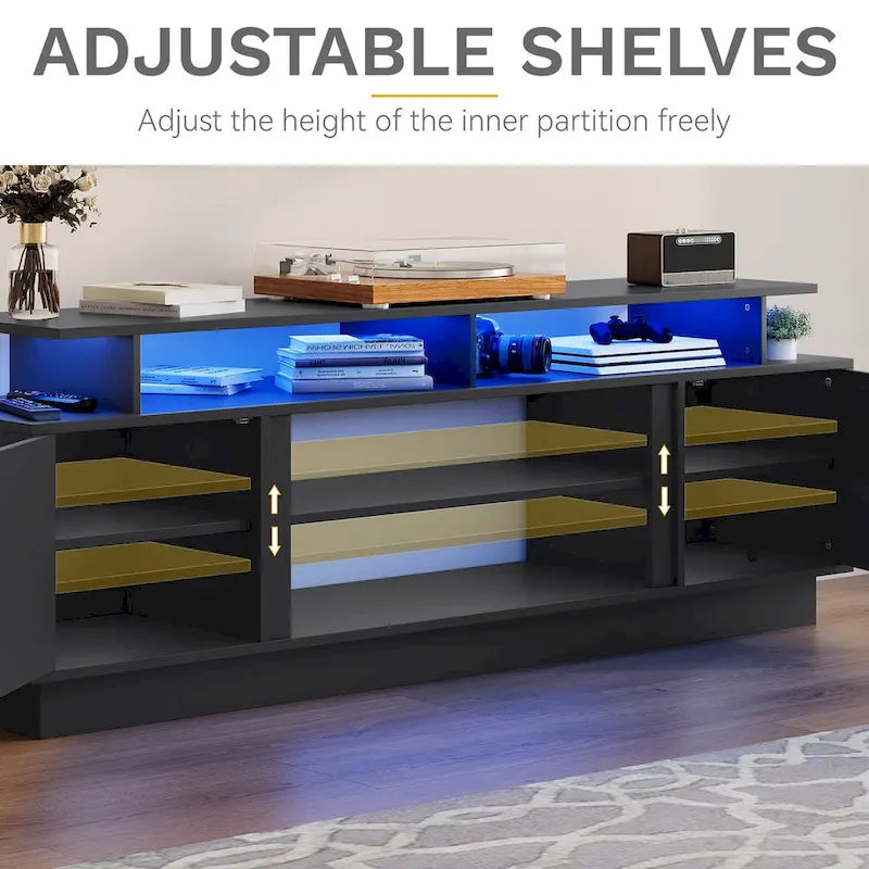 Moasis Modern TV Stand for TVs Up to 75 - 15.7D x 70W x 25.1H