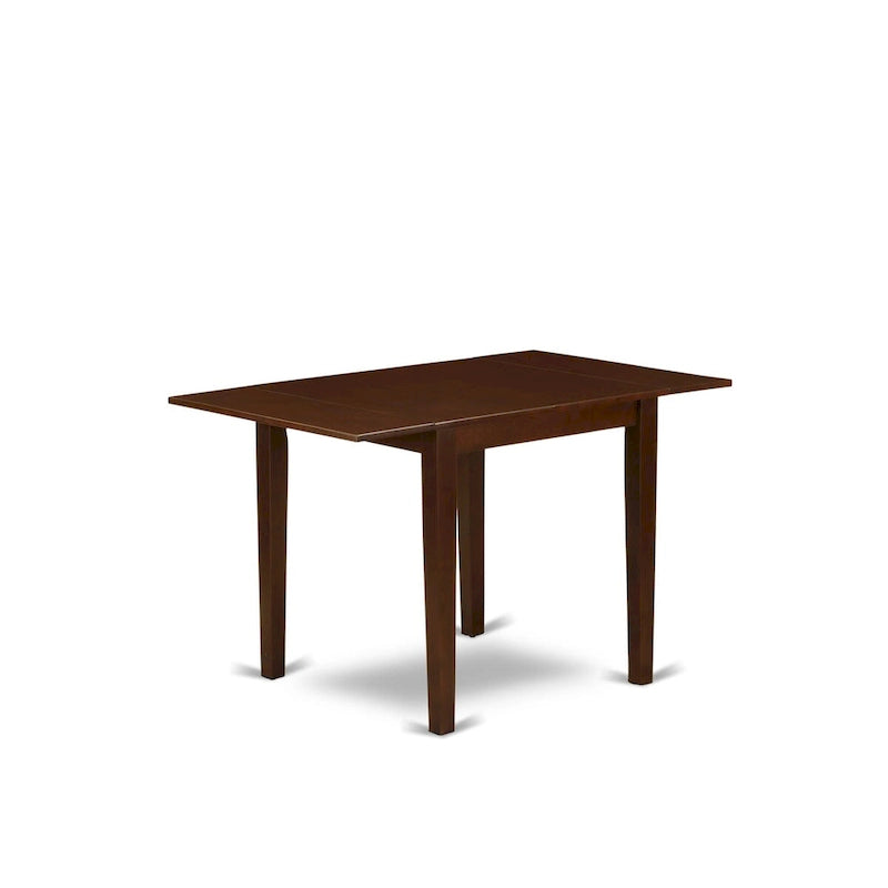 East West Furniture Kitchen Table Set Consists of a Rectangle Dining Table and Parson Chairs, Mahogany (Pieces Options)