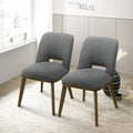 Raleigh Luxury Modern Solid Wood Dining Chair (Set of 2)