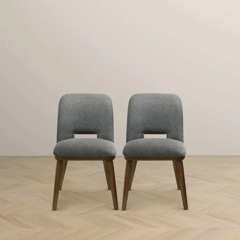Raleigh Luxury Modern Solid Wood Dining Chair (Set of 2)