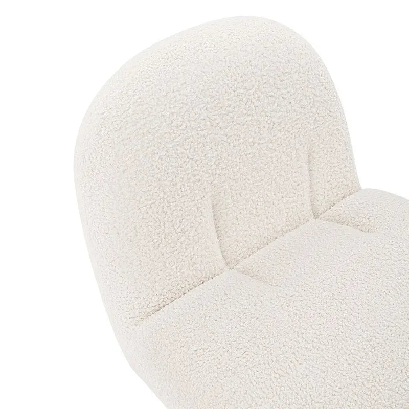 Manhattan Comfort Modern Lia Boucle Dining Armchair