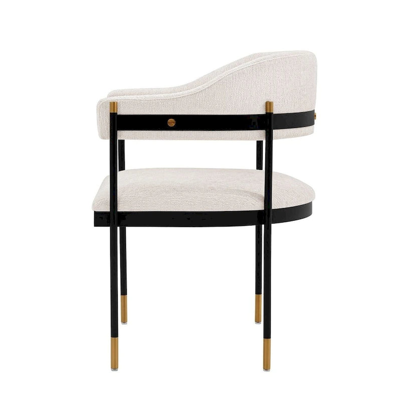Manhattan Comfort Modern Lia Boucle Dining Armchair