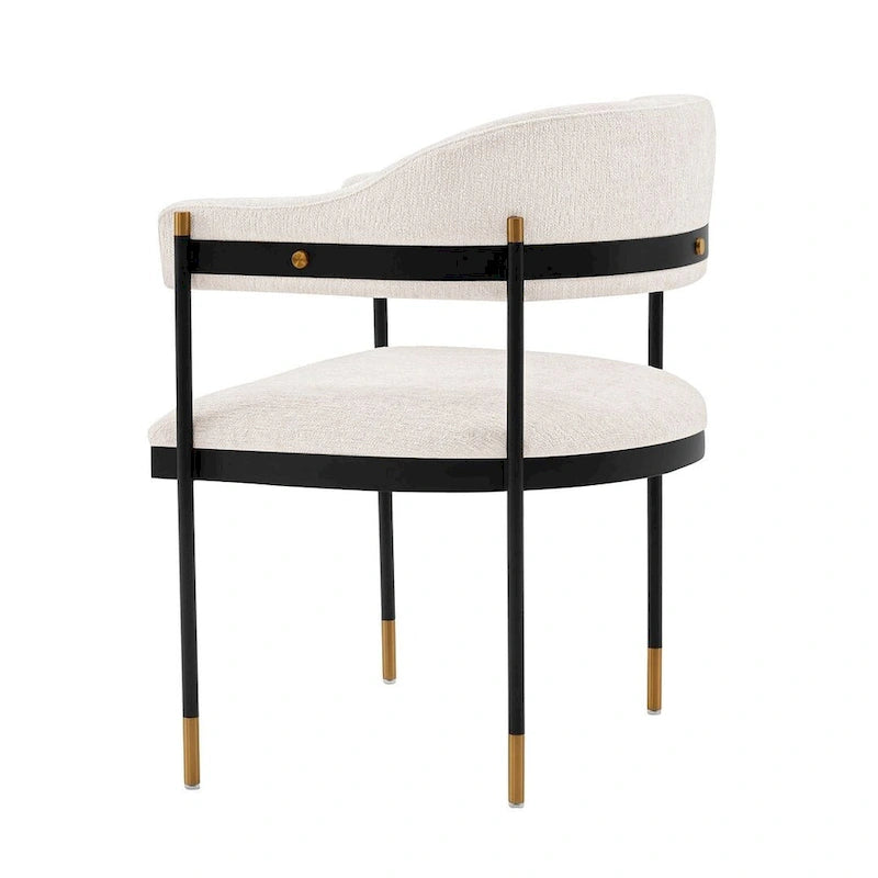 Manhattan Comfort Modern Lia Boucle Dining Armchair
