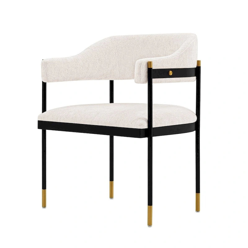 Manhattan Comfort Modern Lia Boucle Dining Armchair