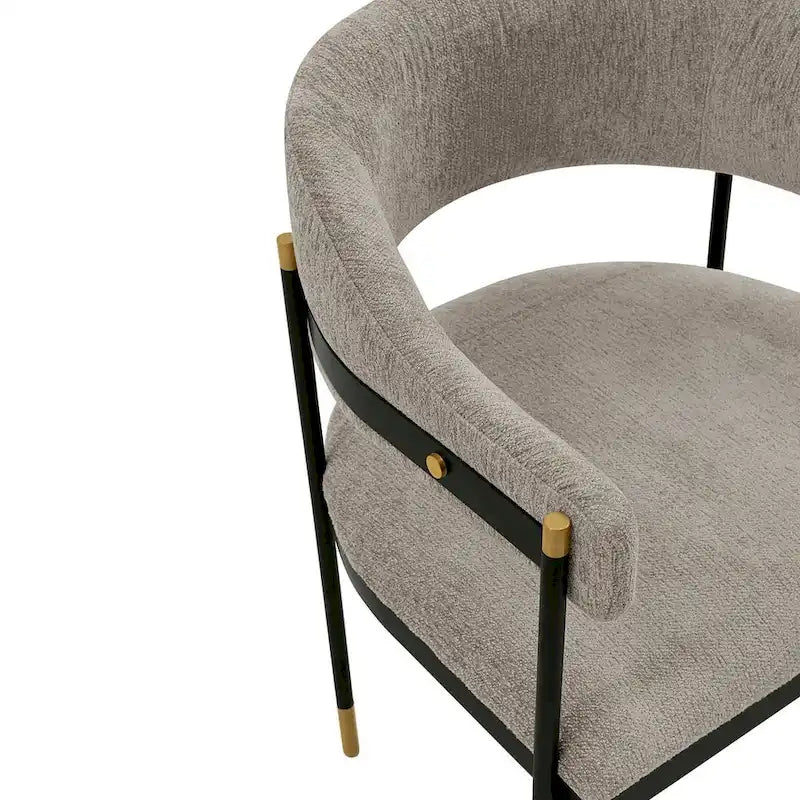 Manhattan Comfort Modern Lia Boucle Dining Armchair