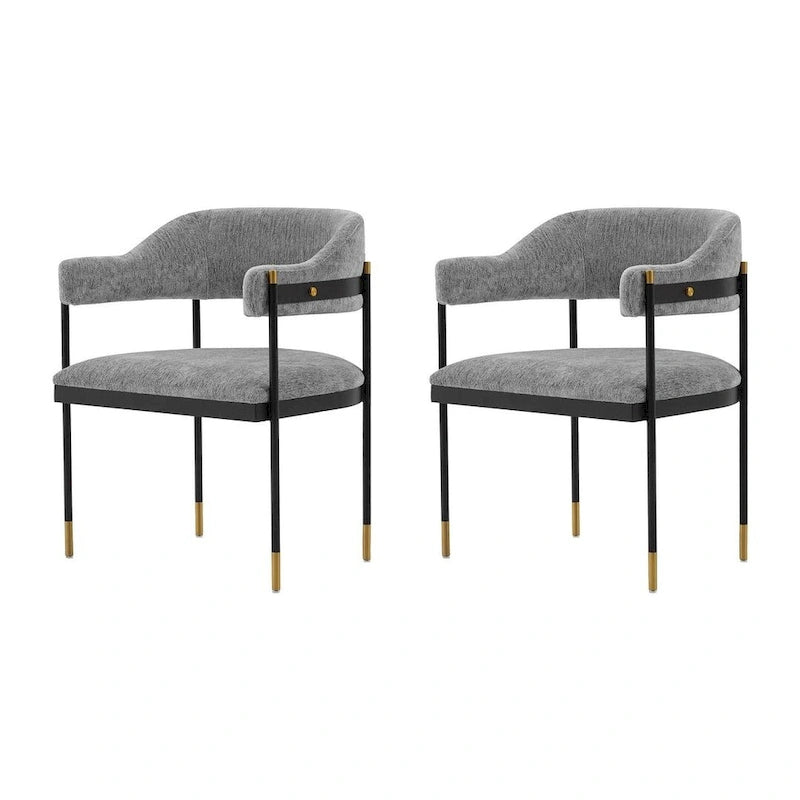 Manhattan Comfort Modern Lia Boucle Dining Armchair