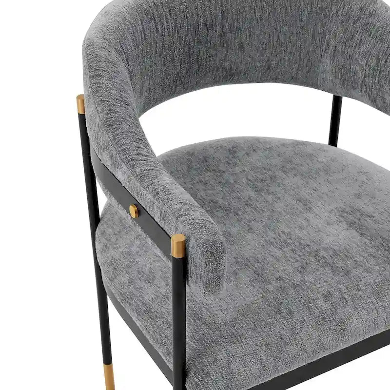 Manhattan Comfort Modern Lia Boucle Dining Armchair