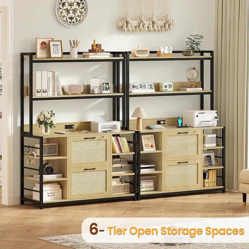6 Layer File Cabinet Lock Vertical Filing Cabinet Charging Station