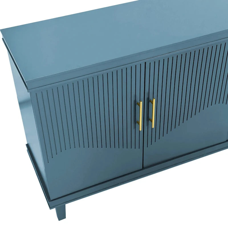70.07Large Size 4-Door Cabinet, Same as Living Room, Kitchen, Bedroom, Hallway ,Olive Green,Navy Blue,Peacock Blue