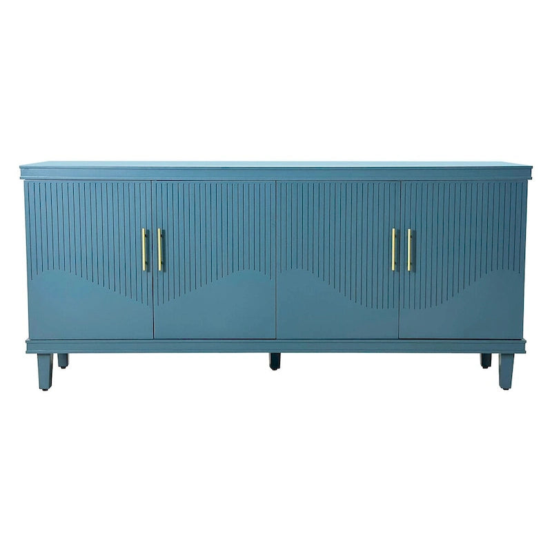 70.07Large Size 4-Door Cabinet, Same as Living Room, Kitchen, Bedroom, Hallway ,Olive Green,Navy Blue,Peacock Blue