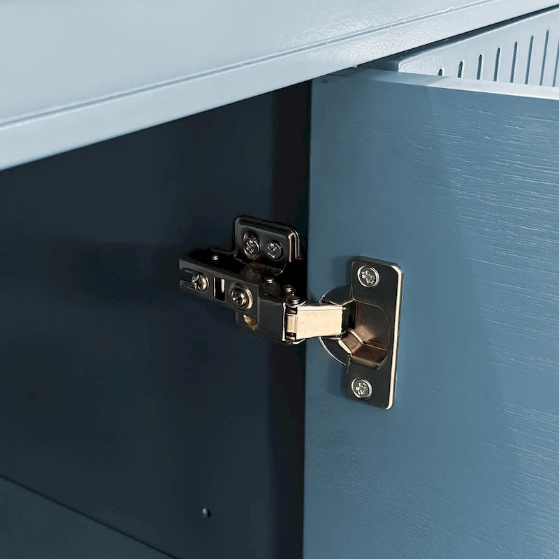 70.07Large Size 4-Door Cabinet, Same as Living Room, Kitchen, Bedroom, Hallway ,Olive Green,Navy Blue,Peacock Blue