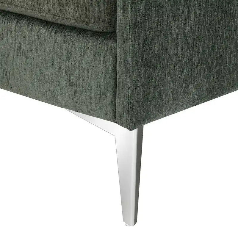 L-shaped Convertible Sectional Sofa, Chenille Sofa Couch with Reversible Chaise Lounge for Living Room, Apartment