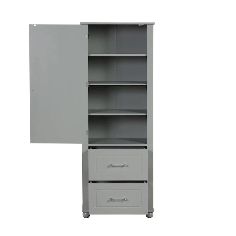 Freestanding Storage Cabinet with Two Drawers