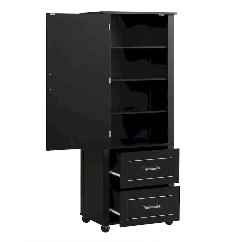 Freestanding Storage Cabinet with Two Drawers