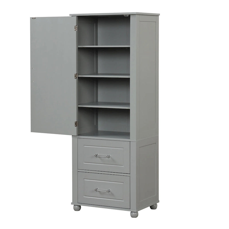 Freestanding Storage Cabinet with Two Drawers