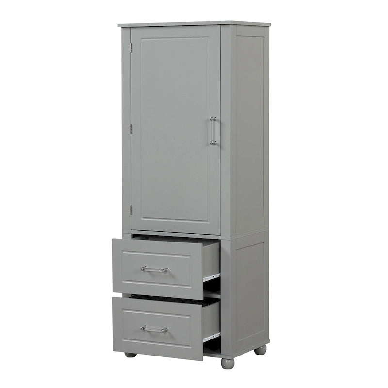 Freestanding Storage Cabinet with Two Drawers
