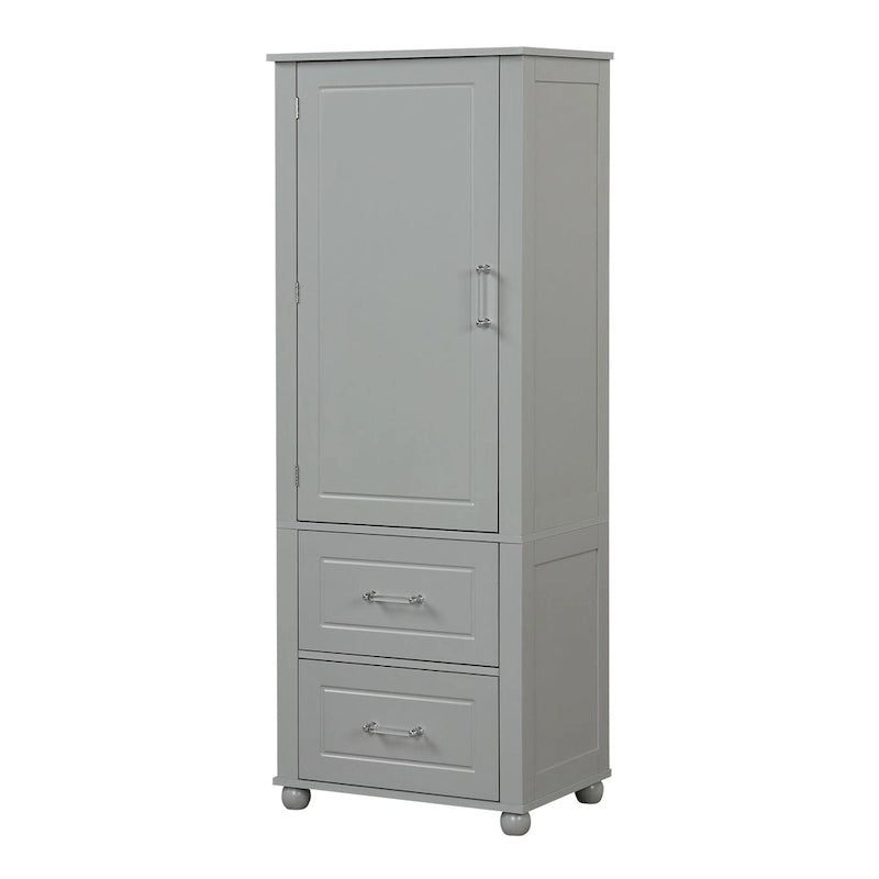 Freestanding Storage Cabinet with Two Drawers