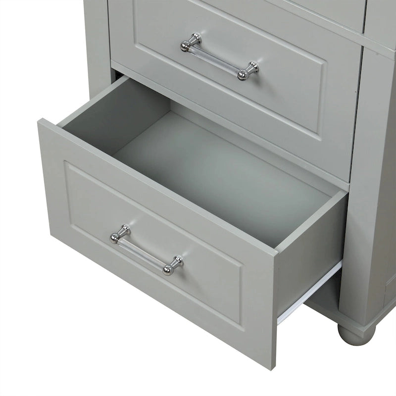 Freestanding Storage Cabinet with Two Drawers