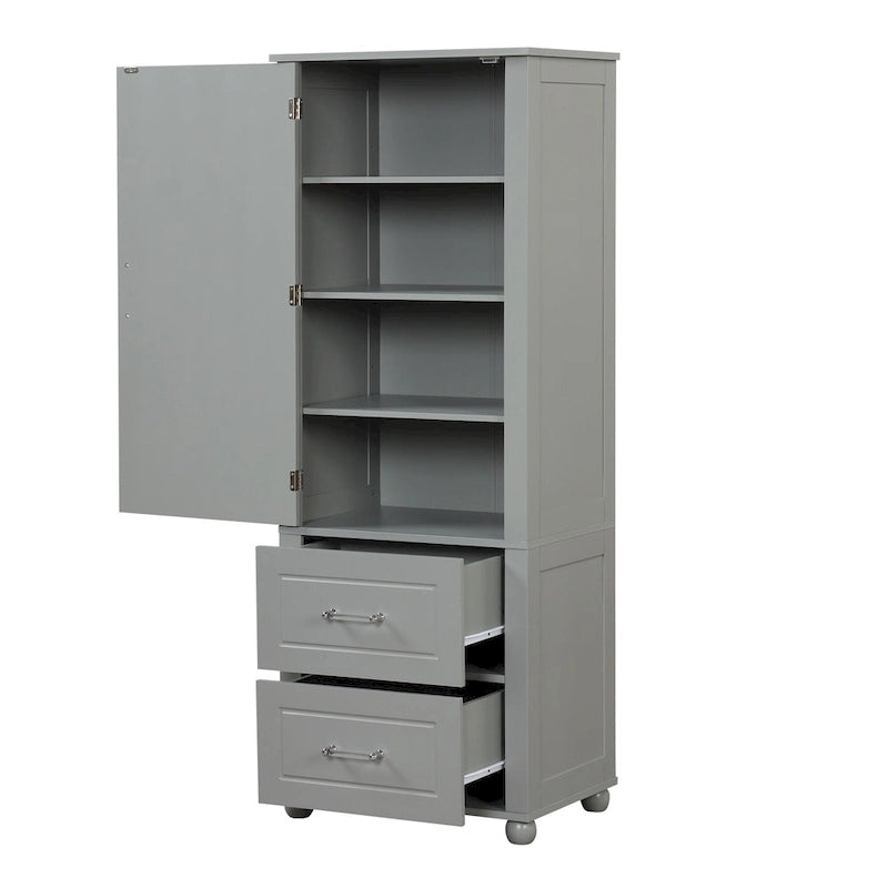 Freestanding Storage Cabinet with Two Drawers