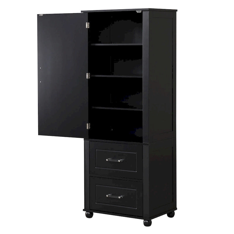 Freestanding Storage Cabinet with Two Drawers
