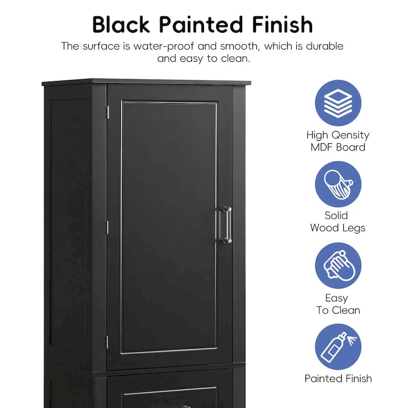 Freestanding Storage Cabinet with Two Drawers