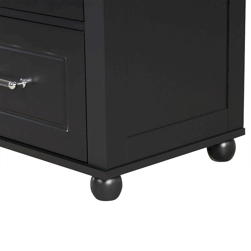 Freestanding Storage Cabinet with Two Drawers