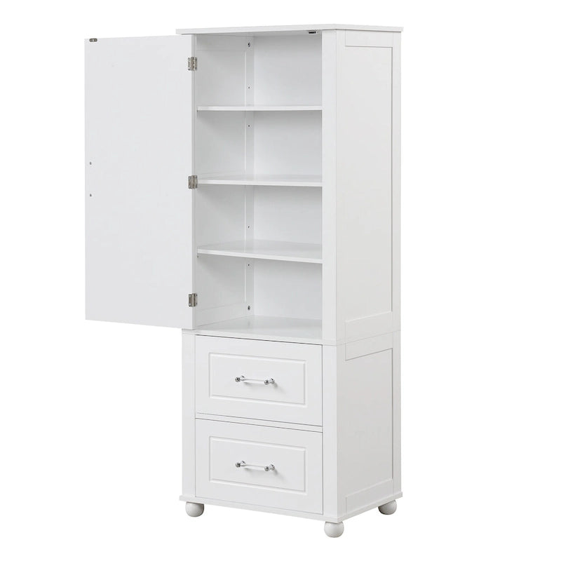 Freestanding Storage Cabinet with Two Drawers