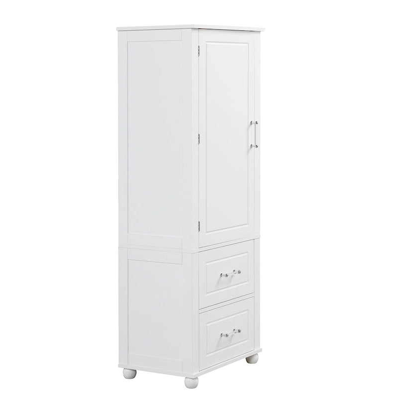 Freestanding Storage Cabinet with Two Drawers