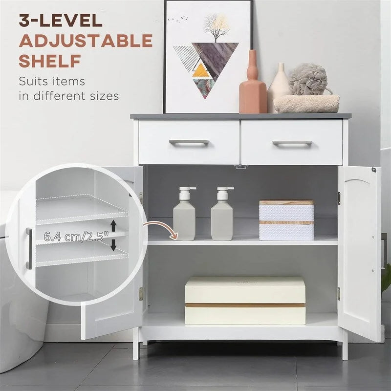 Bathroom Floor Cabinet - 13D x 26.75W x 30H