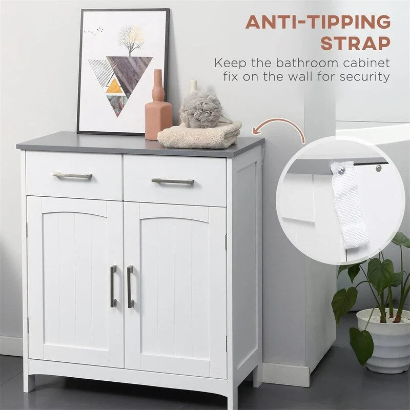 Bathroom Floor Cabinet - 13D x 26.75W x 30H