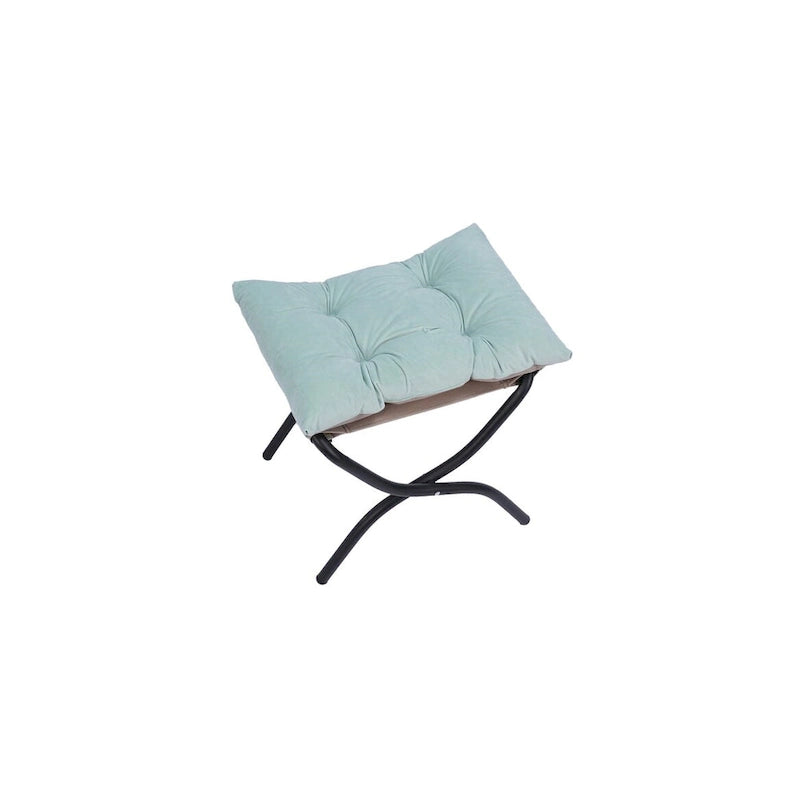 Accent Contemporary Lounge Chair, Single Steel Frame Sofa Chair with Armrests and A Side Pocket,with ottoman,with footrest