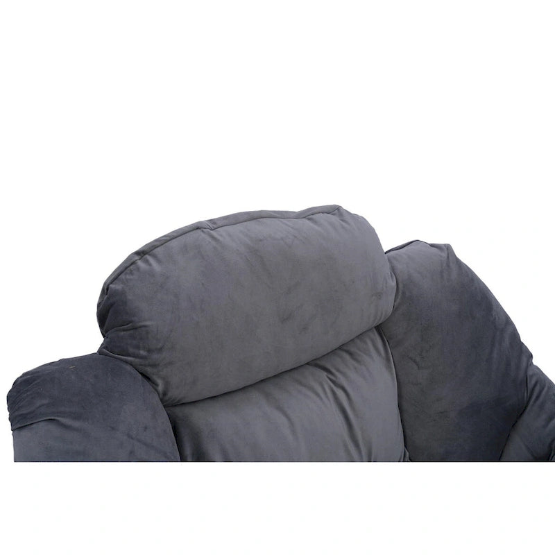 Accent Contemporary Lounge Chair, Single Steel Frame Sofa Chair with Armrests and A Side Pocket,with ottoman,with footrest