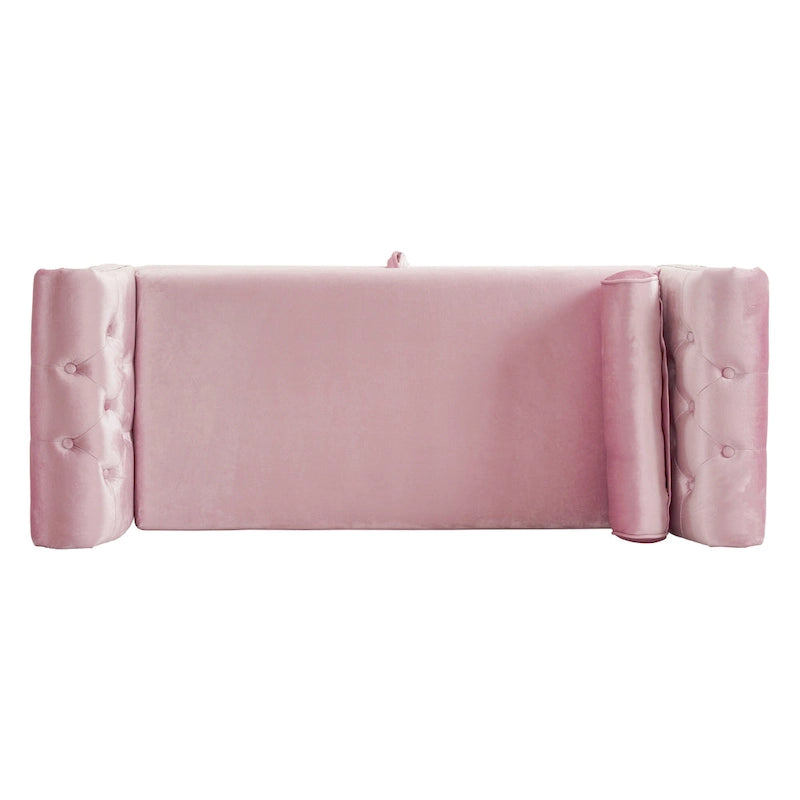Xanthia Traditional Velvet Multifuntional Storage Ottoman Bench with Pillow by Christopher Knight Home