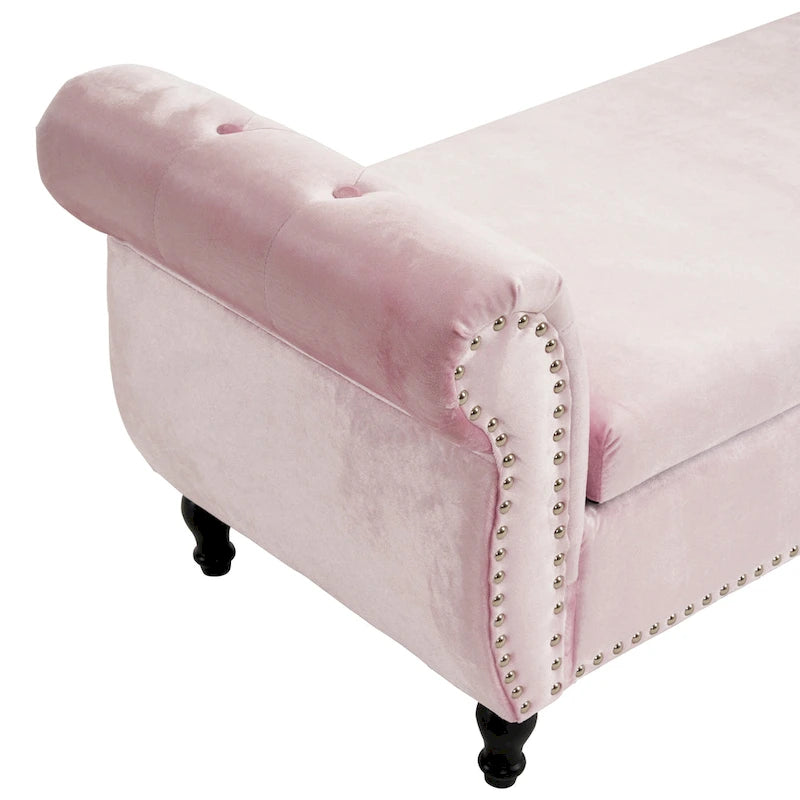 Xanthia Traditional Velvet Multifuntional Storage Ottoman Bench with Pillow by Christopher Knight Home
