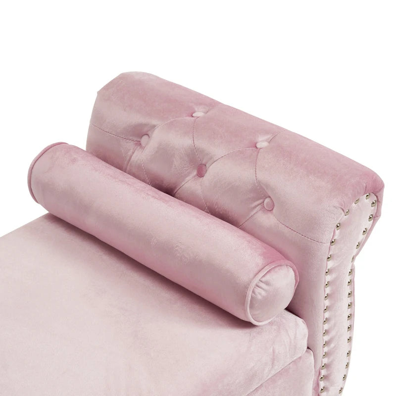 Xanthia Traditional Velvet Multifuntional Storage Ottoman Bench with Pillow by Christopher Knight Home