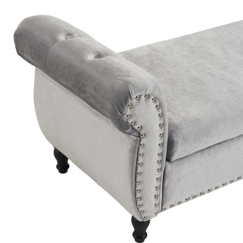 Xanthia Traditional Velvet Multifuntional Storage Ottoman Bench with Pillow by Christopher Knight Home