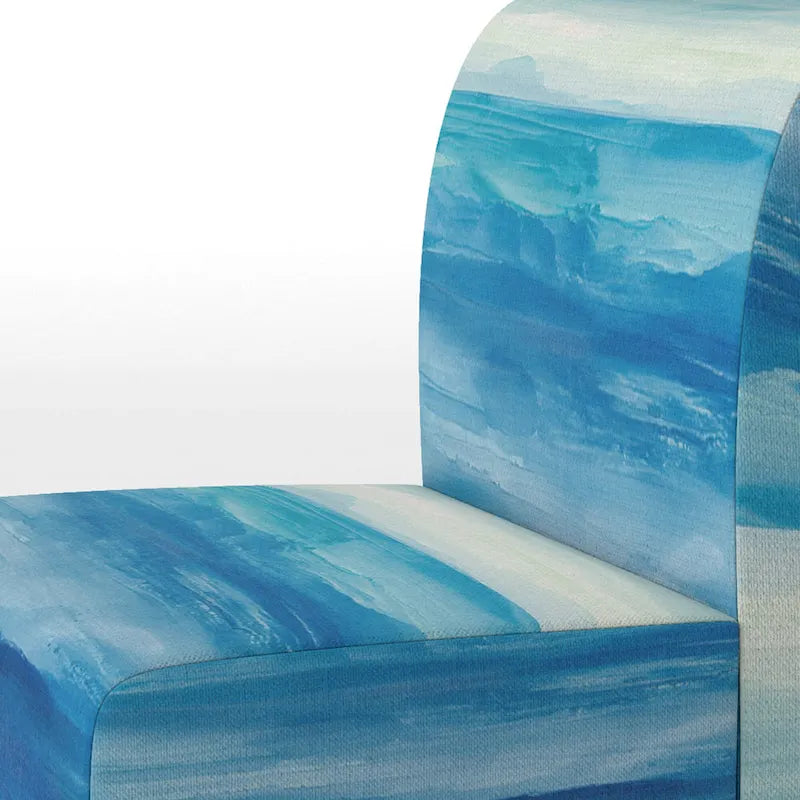Designart From the Shore Upholstered Beach Accent Chair - Nautical & Coastal Arm Chair For Bedroom