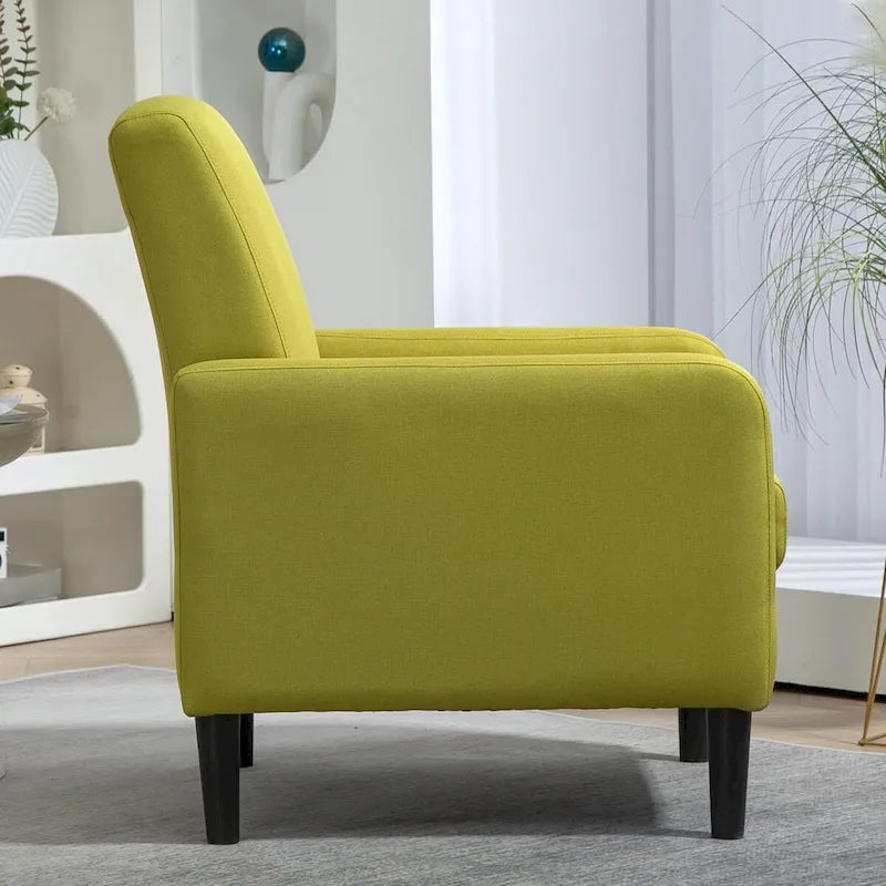 US Pride Furniture Minimalist Elegant Style Armchair with Solid Wood Frame Construction and New Soft Sponge